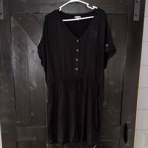 Black Button-Down Dress